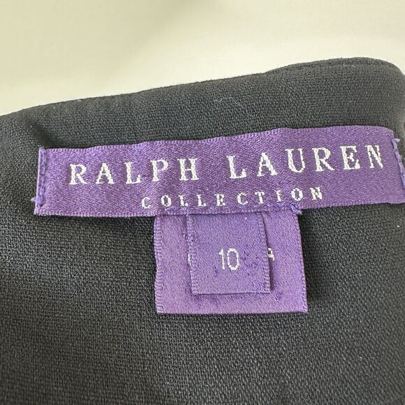 Ralph Lauren Collection Purple Label Pants Size 10 Vintage Wool Wide Leg Black - Picture 5 of 10